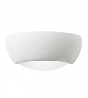 Endon Lighting Eton 1lt Ceramic Wall Light (White)